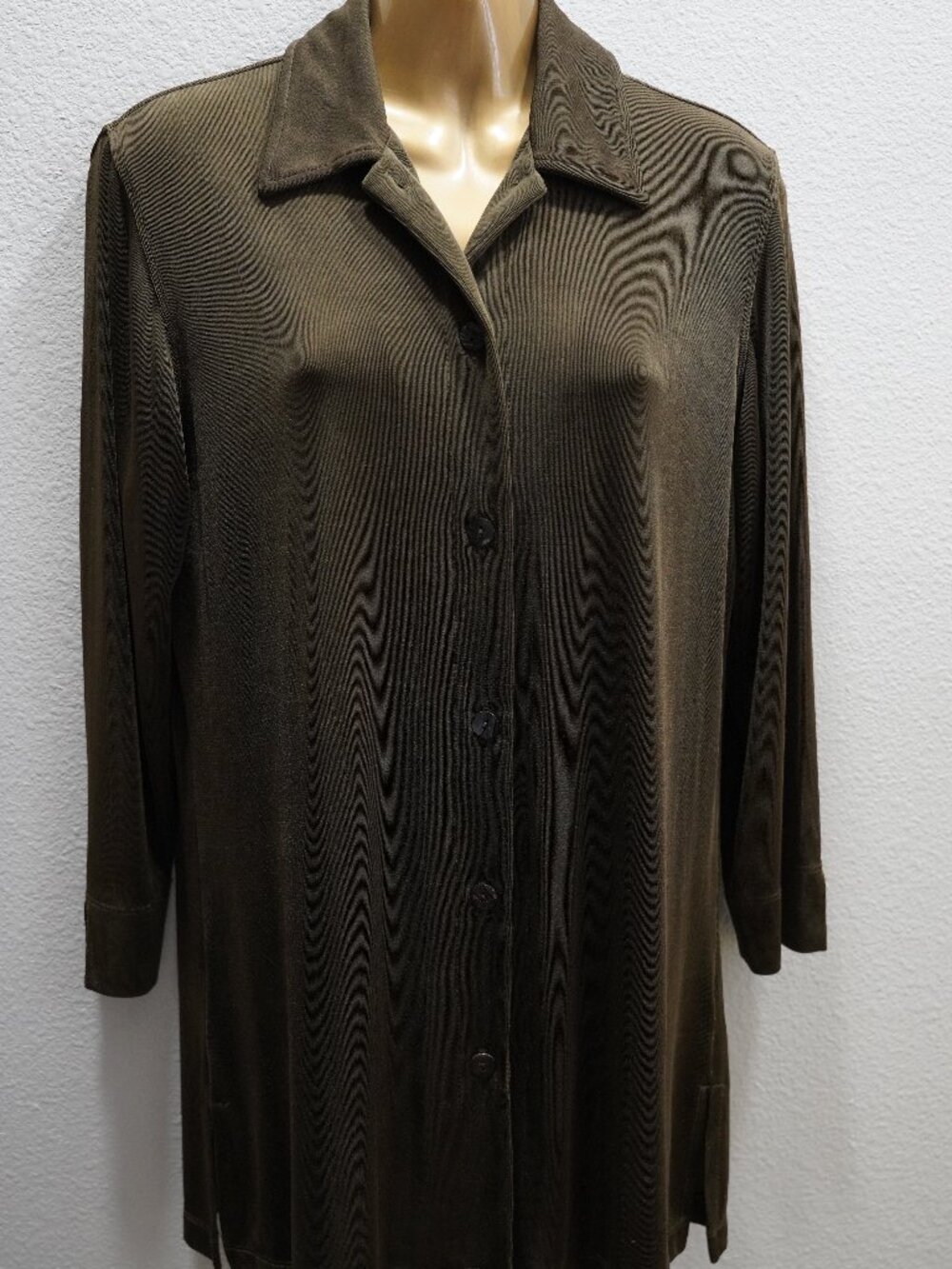 Chico's Design Travelers Button Jacket size 1